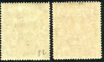 Îles Malouines 1912 - King George, 3 sh. vert ardoise + 5