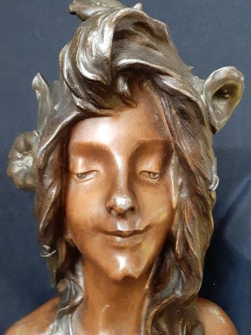 Buste, LISERON - 53 cm - Régule - 1860