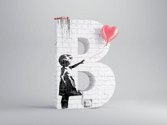 Cess - B for Banksy — The Artphabet, Antiquités & Art, Art | Objets design