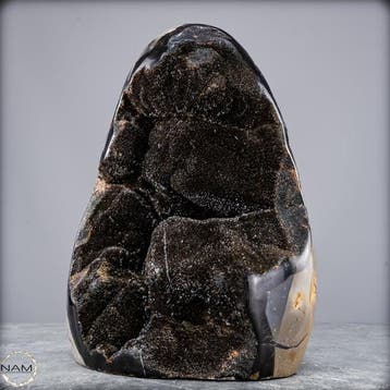 Zeer decoratieve septaria Druse, met calcietkristallen-