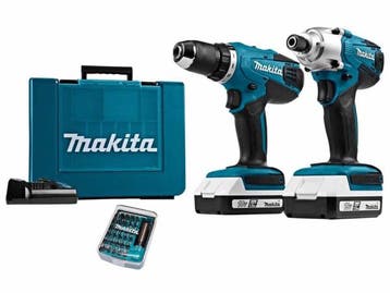 Veiling - Makita accuboor en slagschroever combi kit DK18354, Doe-het-zelf en Bouw, Nieuw