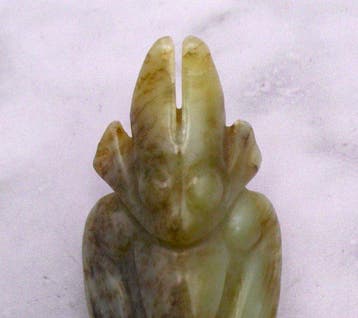 sculptuur, Hongshan Cultuur Taïno achtige Vogel Godheid