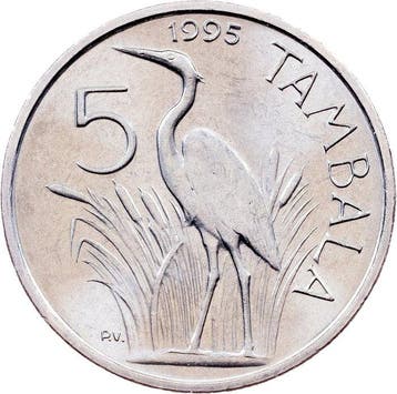 Malawi. 5 Tambala 1995 (Sans prix de réserve)