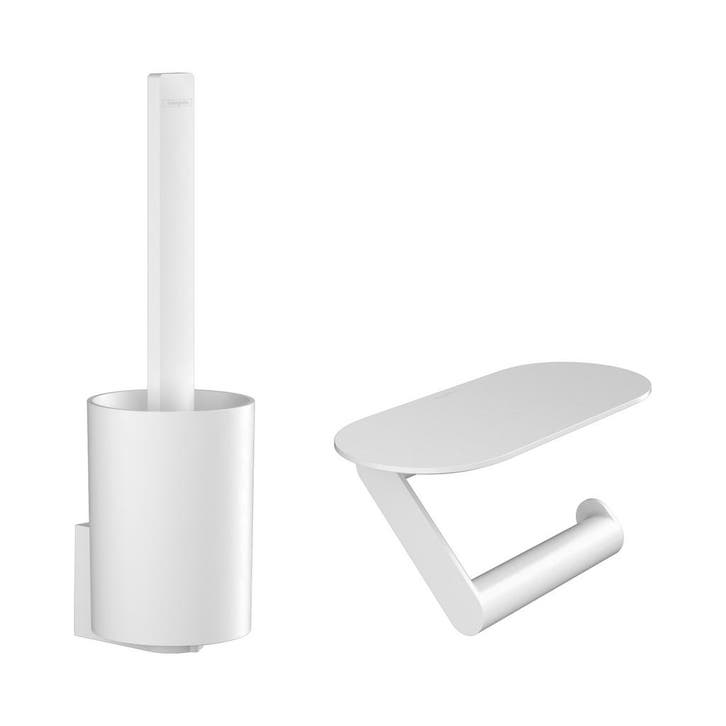 Bundelset Toilet HansGrohe WallStoris Mat Wit, Doe-het-zelf en Bouw, Sanitair, Bad, Nieuw, Ophalen of Verzenden