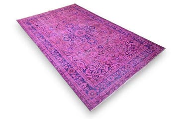 Roze vintage - Vloerkleed - 275 cm - 165 cm - met, Huis en Inrichting, Nieuw