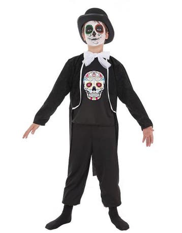 dia de los muertos kostuum voor jongens, Ophalen of Verzenden
