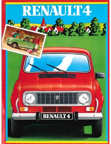 1983 RENAULT 4 BROCHURE NEDERLANDS, Nieuw