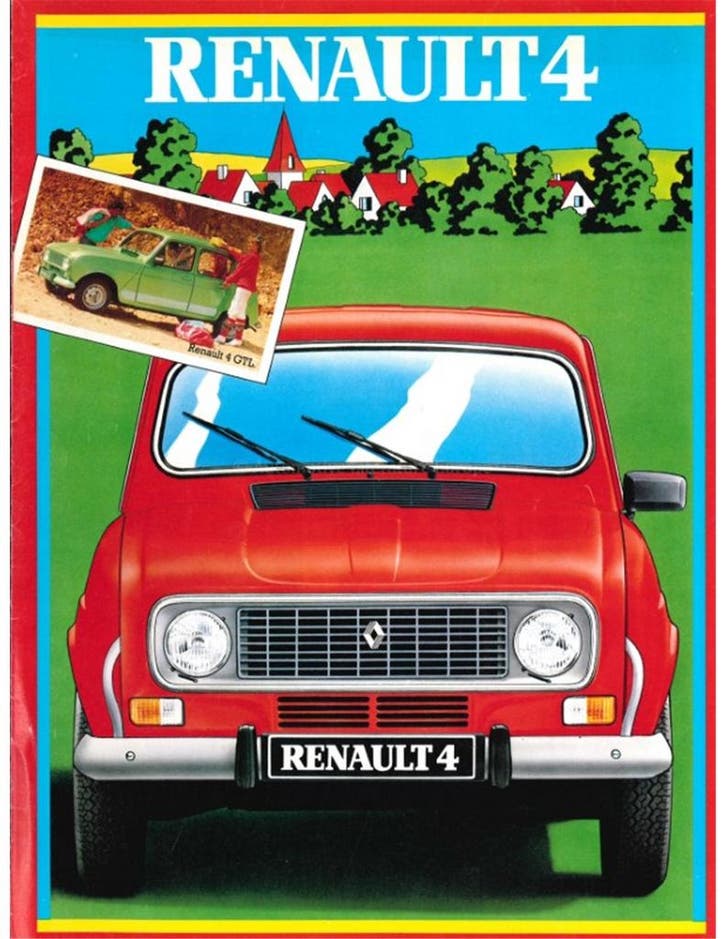 1983 RENAULT 4 BROCHURE NEDERLANDS, Livres, Autos | Brochures & Magazines