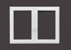 PVC raam draaikiep-draaikiep b150xh110 cm Wit, Gevelraam of Ruit, 80 tot 120 cm, Nieuw, Ophalen of Verzenden