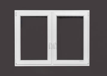 PVC raam draaikiep-draaikiep b150xh110 cm Wit, Ophalen of Verzenden, Gevelraam of Ruit