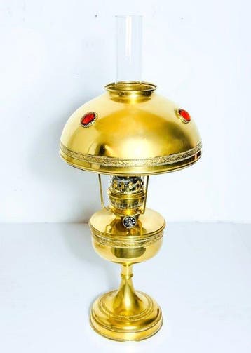 Matador - Petroleumlamp - Messing, Glas - Parijse lamp