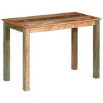 vidaXL Eettafel 110x55x76 cm gerecycled massief mangohout, Huis en Inrichting, Verzenden, Nieuw