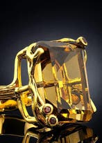 Zilver, Citrine - Ring - Golden Glow