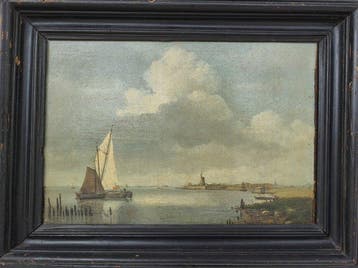Paul Jean Clays (1819-1900), Attribué(e) à - Marina, Antiquités & Art, Art | Peinture | Classique