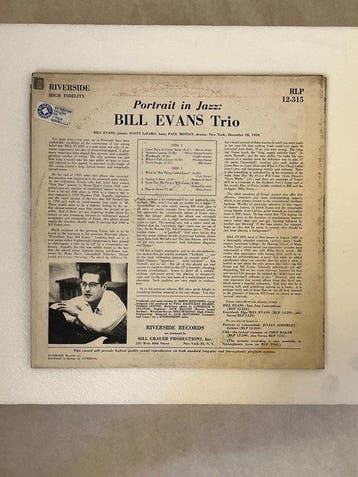 Bill Evans - Portrait in Jazz - Vinylplaat - Mono - 1960