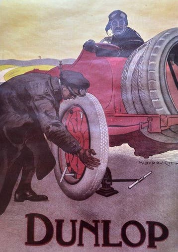Marcello Dudovich - DUNLOP – Automobilismo d’epoca - Jaren