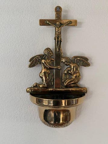 Bénitier - 1960-1970 - Anges décoratifs - 31 cm