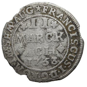 Germany, Free imperial city of Aachen 2 Mark 1753 (Sans prix