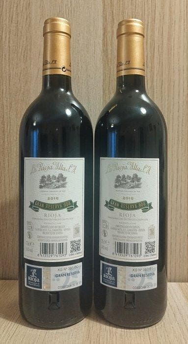 2016 La Rioja Alta, 904 - Rioja Gran Reserva - 2 Flessen, Verzamelen, Wijnen