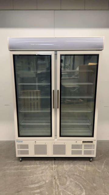 RVS Polar GH507-E-02 Dubbeldeurs Koeling 136 x 70 x 201 cm, Ophalen of Verzenden, Nieuw in verpakking