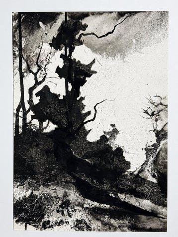 Eugène Eechaut (1928-2019) - Abstract landscape - Framed