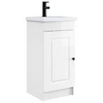 vidaXL Badkamer Vanity met Wastafel Hoogglans Wit 42 x 40 x, Verzenden, Nieuw