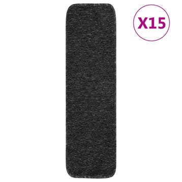 vidaXL Trapmatten 15 st anti-slip rechthoekig 75x20 cm, Verzenden