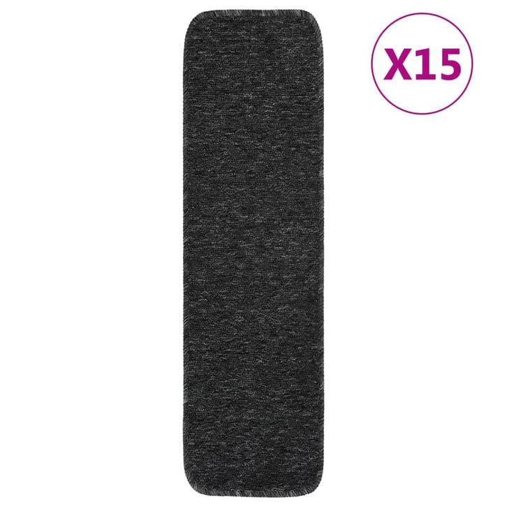 vidaXL Trapmatten 15 st anti-slip rechthoekig 75x20 cm, Bricolage & Construction, Échelles & Escaliers, Envoi