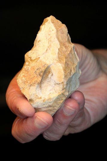 Paléolithique Silex Pointes - 83 mm (Sans prix de réserve)