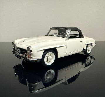 Autoart 1:18 - Modelauto - 190SL White, Nieuw