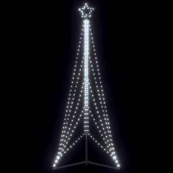 vidaXL LED-kerstboom 525 LEDs koud wit 302 cm, Verzenden, Nieuw