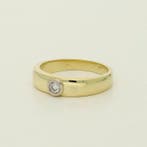 Bague - 14 carats Or jaune - 0.15ct. tw. Diamant (Naturelle)