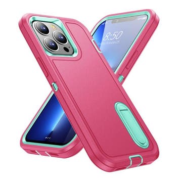 iPhone 13 Mini Armor Hoesje met Kickstand - Shockproof Cover, Verzenden