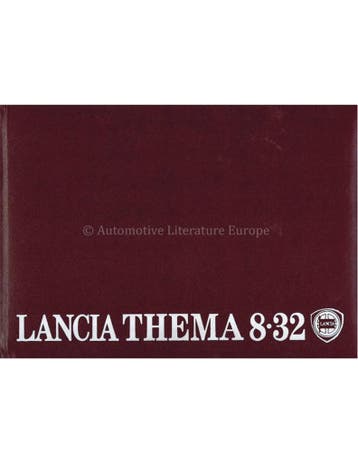 1986 LANCIA THEMA 8.32 INSTRUCTIEBOEKJE ITALIAANS, Ophalen of Verzenden