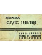 1975 HONDA CIVIC 1300 | 1500 INSTRUCTIEBOEKJE MULTI