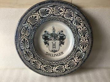 Schotel - Keramiek - Familiewapen Sollinger