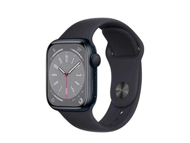Apple Watch Series 8 - 41mm - Aluminium - Midnight - GPS, Handtassen en Accessoires, Smartwatches, Zo goed als nieuw, Verzenden