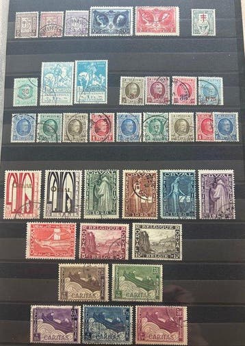 België 1926/1930 - Verzameling volledige reeksen met o.a., Gestempeld