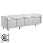 Koelwerkbank | 332L | 4 Deuren (1/1 GN) | 0°C/+10°C  | Voor, Verzenden, Nieuw in verpakking