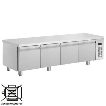 Koelwerkbank | 332L | 4 Deuren (1/1 GN) | 0°C/+10°C  | Voor, Verzenden, Nieuw in verpakking