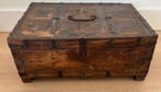 Kist - Hout, Smeedijzer - Bruidsschat kist, Antiek en Kunst