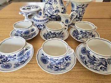 Hutschenreuther - Blue Onion Coffee – Set for 6 -