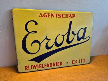 Eroba usine de vélos - Émail - Enseigne en émail - Très bon