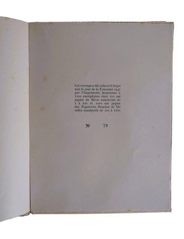 [E.O. 79/100 de tête sur BFK Rives] Jean Giraudoux / Foujita, Antiek en Kunst