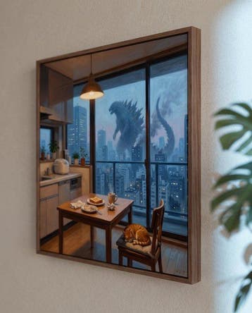 MEDSAN - Breakfast Godzilla () - UNIQUE WORK