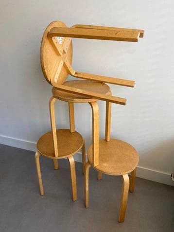 IKEA - Kruk (4) - Frosta - Hout - IKEA Frosta krukjes