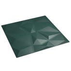 vidaXL Wandpanelen 48 pcs Groen 50 x 50 cm XPS Schuim, Doe-het-zelf en Bouw, Platen en Panelen, Verzenden, Nieuw