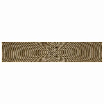 vidaXL Gebied Tapijt Zwart 60 x 400 cm Jute, Huis en Inrichting, Stoffering | Tapijten en Vloerkleden, Verzenden, Nieuw