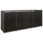 vidaXL Containerberging viervoudig 274x80x117 cm poly rattan, Verzenden
