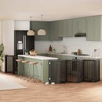 vidaXL Hondenhek inklapbaar 15 panelen 750 cm populierenhout, Verzenden, Nieuw